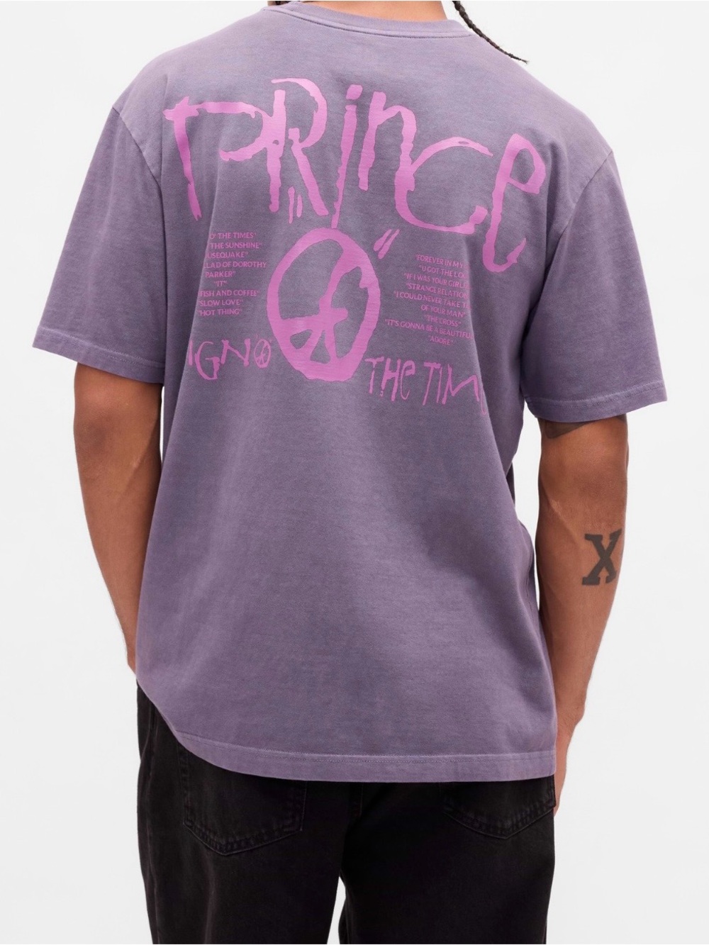 Prince x GAP Collaboration Heavyweight Graphic T-Shirt Relaxed Fit 100% Cotton - Picture 4 of 6